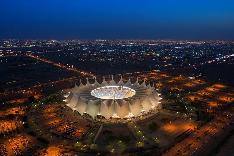 Das King Fahd International Stadion in Riad (Saudi-Arabien) ist die Austragungsstätte für WWE Crown Jewel / (c) 2018 WWE. All Rights Reserved.