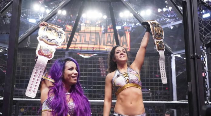 Sasha Banks und Bayley bei WWE Elimination Chamber 2019 - (c) 2019 WWE. All Rights Reserved.