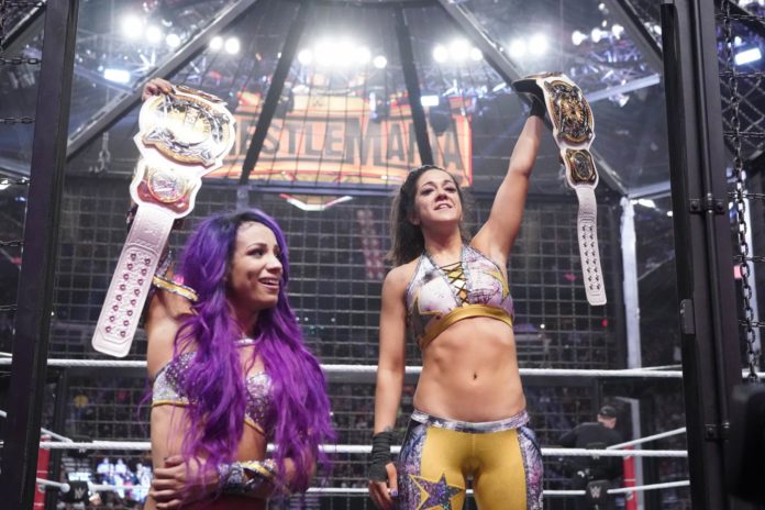 Sasha Banks und Bayley bei WWE Elimination Chamber 2019 - (c) 2019 WWE. All Rights Reserved.