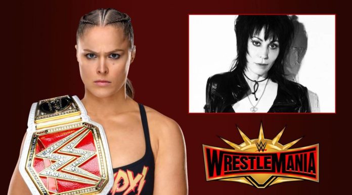Joan Jett - Ronda Rousey - WrestleMania - (c) 2019 WWE. All Rights Reserved.