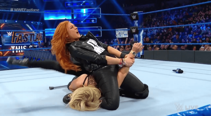 Becky vs. Charlotte - (c) 2019 WWE. All Rights Reserved.