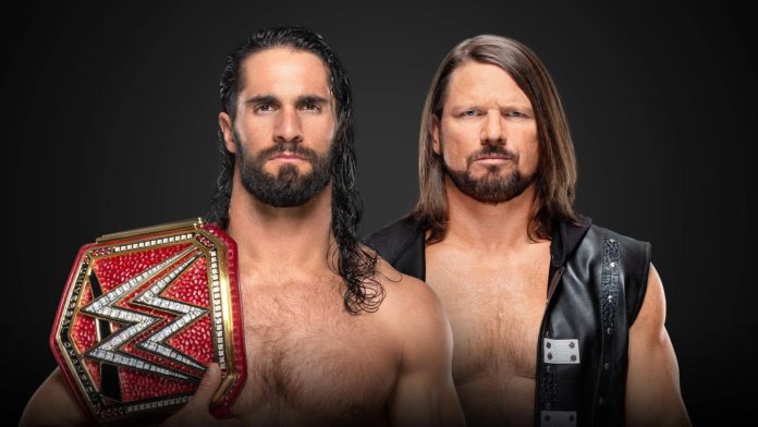 Universal Champion Seth Rollins vs. AJ Styles bei WWE Money in the Bank 2019 - Grafik: (c) 2019 WWE. All Rights Reserved.