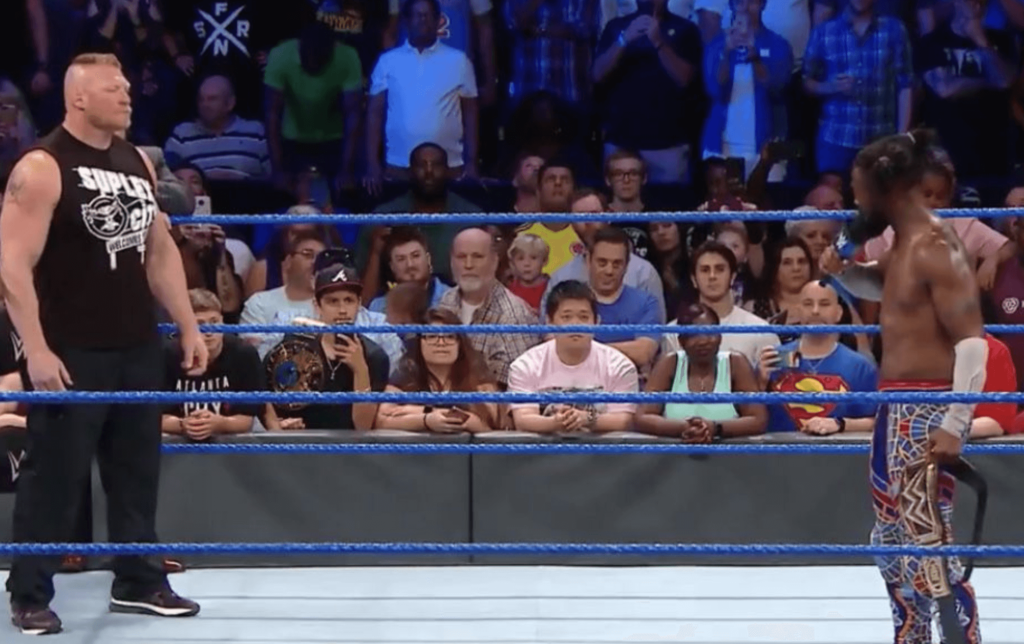 Brock Lesnar überrascht Kofi Kingston bei WWE SmackDown