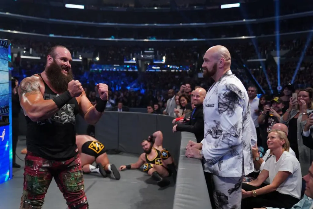 Braun Strowman vs. Tyson Fury - WWE SmackDown - (c) 2019 WWE. All Rights Reserved.