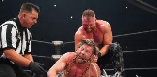 Kenny Omega vs. Jon Moxley - (c) 2019 All Elite Wrestling.