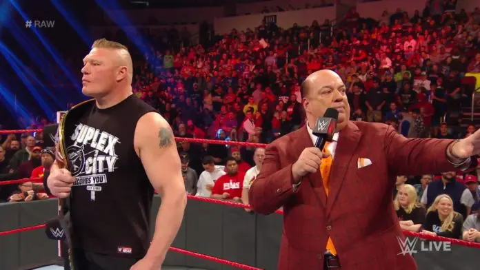 Brock Lesnar und Paul Heyman ((c) 2020 WWE. All Rights Reserved.)
