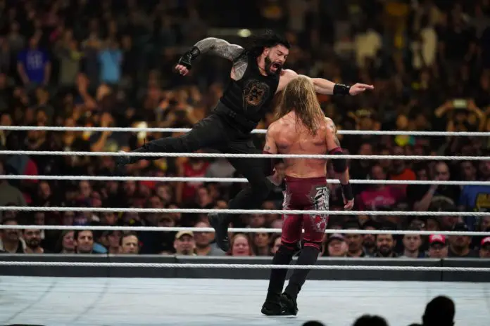 Roman Reigns vs. Edge - (c) 2020 WWE. All Rights Reserved