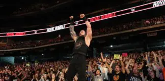 Roman Reigns beim WWE Royal Rumble - (c) 2020 WWE. All Rights Reserved.