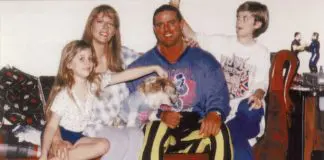 "British Bulldog" Davey Boy Smith mit seiner Familie