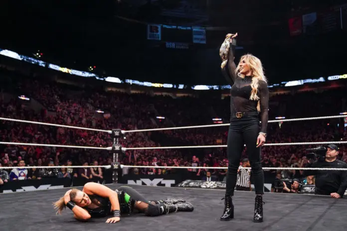Charlotte Flair beim NXT Takeover - (c) 2020 WWE. All Rights Reserved.