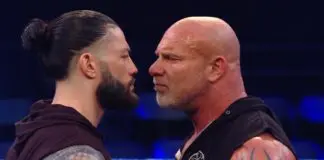 Roman Reigns vs. Bill Goldberg - (c) 2020 WWE. All Rights Reserved.