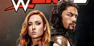 Becky und der Big Dawg auf dem Cover von WWE 2K20