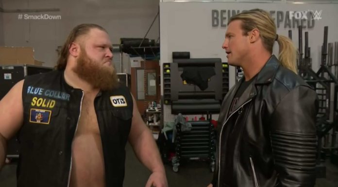 Dolph und Otis bei WWE SmackDown am 1. Mai 2020 - (c) 2020 WWE. All Rights Reserved.