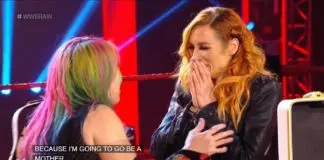 Mai 2020: Becky Lynch überbringt die frohe Kunde bei Raw