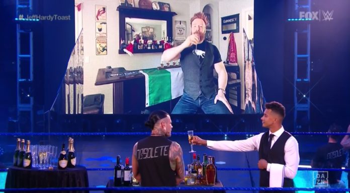 Sheamus will mit Jeff Hardy bei WWE SmackDown anstoßen - 3.7.20 - (c) 2020 WWE. All Rights Reserved.