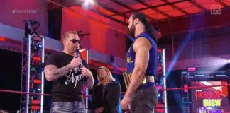 Heath Slater überrascht WWE-Champion Drew McIntyre bei WWE Raw (6.7.20) - (c) 2020 WWE. All Rights Reserved.