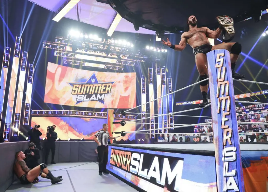 Drew McIntyre bes. Randy Orton beim WWE SummerSlam - (c) 2020 WWE. All Rights Reserved.