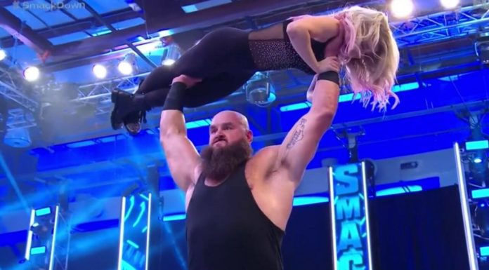 Braun lässt Bliss fallen - WWE SmackDown vom 14. August 2020 - (c) 2020 WWE. All Rights Reserved.