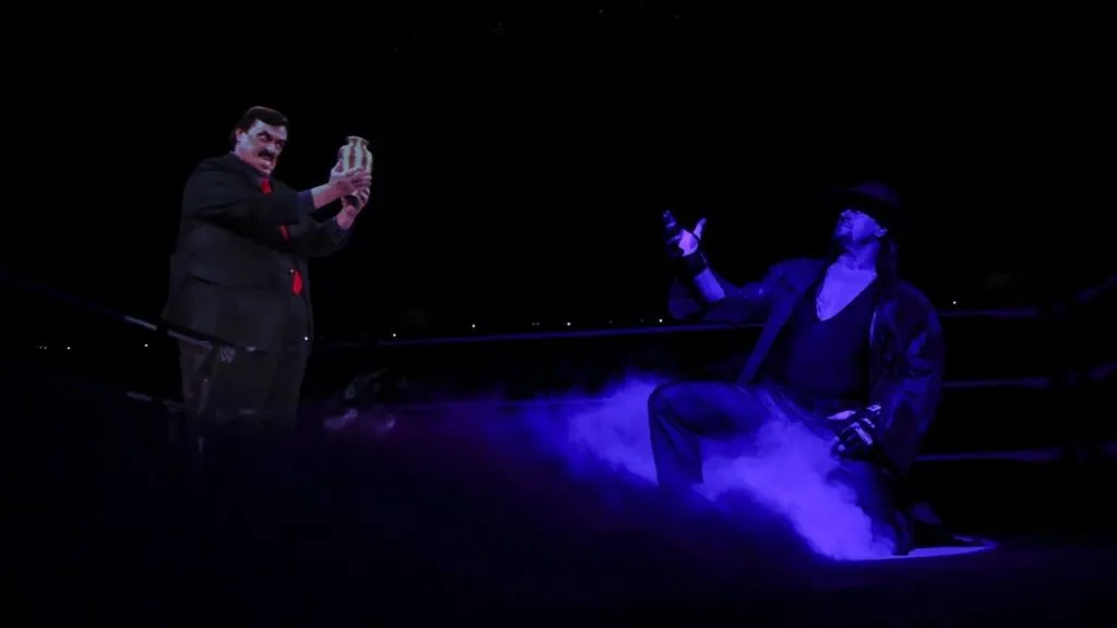 Paul Bearer erscheint dem Undertaker bei der WWE Survivor Series 2020 - (c) WWE. All Rights Reserved.