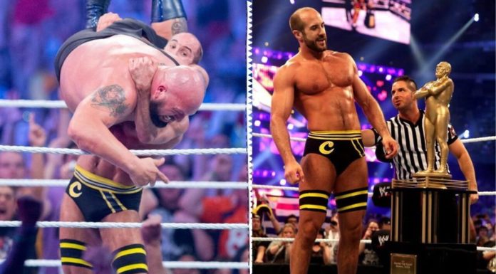 Cesaro gewinnt die Andre-Battle-Royal bei WrestleMania 30 - (c) WWE. All Rights Reserved.