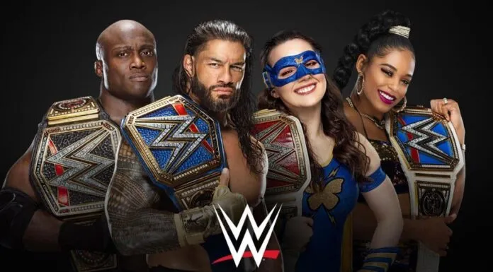Die amtierenden Champions bei WWE freuen sich auf 2022 - Grafik: (c) WWE.