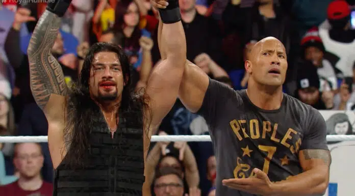 The Rock unterstützt Roman Reigns - WWE Royal Rumble 2015