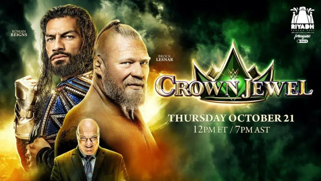 Brock Lesnar trifft auf Universal Champion Roman Reigns bei WWE Crown Jewel 2021