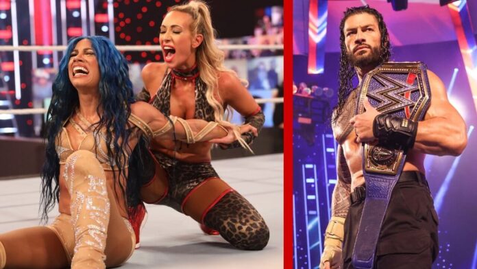 Sasha Banks vs. Carmella gab's bei TLC 2020 / Roman Reigns soll die Fans nach Long Island locken - Fotos: (c) WWE.