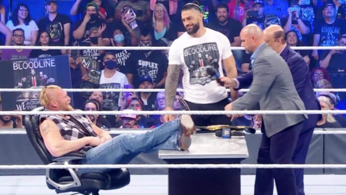 Brock Lesnar und Universal Champion Roman Reigns unterschreiben für 