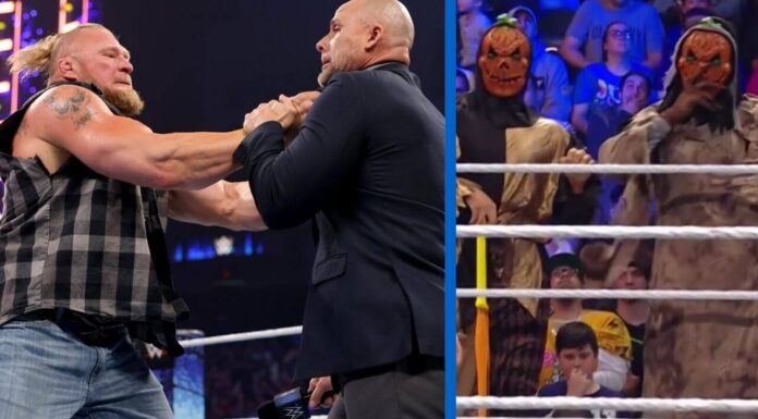 Brock Lesnars Strafe wurde verschärft / Zu Halloween gab es eine Enthüllung / WWE SmackDown - 29. Oktober 2021 / (c) WWE. All Rights Reserved.