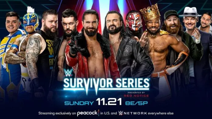 Die Kerle stehen sich bei der Survivor Series gegenüber! / Grafik: (c) 2021 WWE. All Rights Reserved.