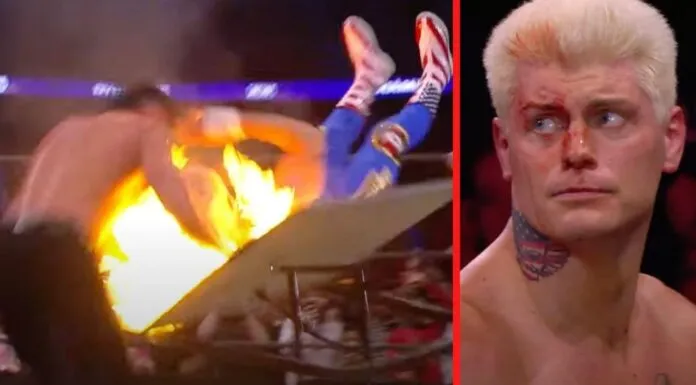 Andrade El Idolo und Cody Rhodes landen in den Flammen / AEW Dynamite vom 1. Dezember 2021