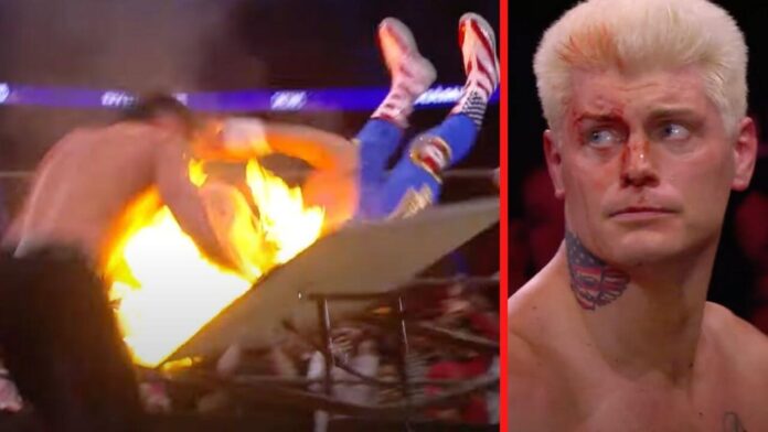 Andrade El Idolo und Cody Rhodes landen in den Flammen / AEW Dynamite vom 1. Dezember 2021