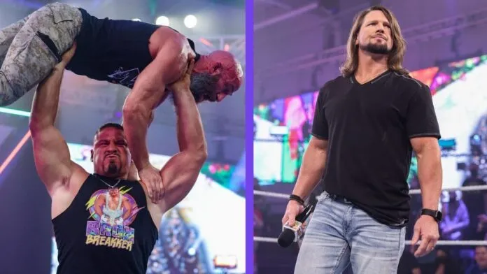 Bron kriegt noch ein Titel-Match / AJ Styles taucht auf / NXT vom 21. Dezember / Fotos: (c) 2021 WWE. All Rights Reserved.