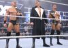 Fabian Aichner, Gunther und Marcel Barthel (v.l.n.r.) sind "Imperium" / Foto: (c) 2022 WWE. All Rights Reserved.