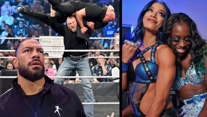 Brock bringt Chaos / Sasha und Naomi tun sich zusammen / SmackDown vom 25.2.22 / Bilder (c) 2022 WWE. All Rights Reserved.