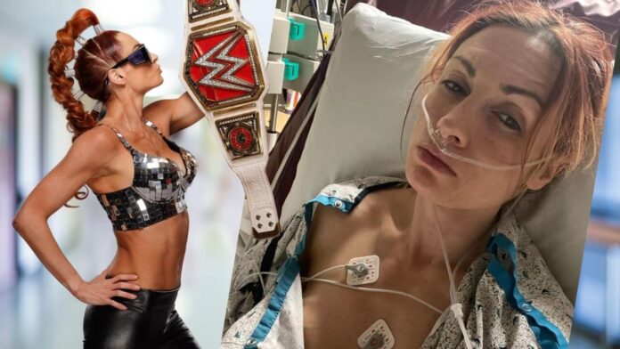 Becky Lynch hat im Match mit Bianca Belair am 6.3. eine Kehlkopfverletzung erlitten / Instagram.com/beckylynchwwe