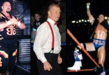 Sie kamen 1994 mit WWE nach Deutschland: Bam Bam Bigelow, Bob Backlund, Davey Boy Smith (v.l.n.r.)