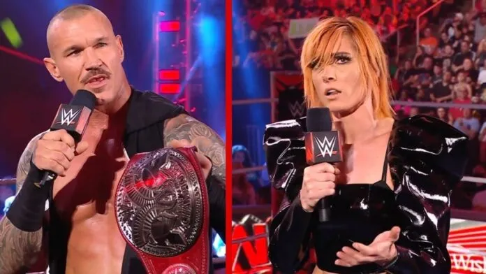 Randy Orton ist 20 Jahre dabei, Becky Lynch gerade wieder zurück / Raw vom 26. April 2022 / Fotos: (c) WWE. All Rights Reserved.