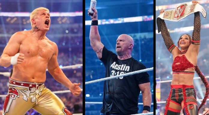 Cody ist zurück, Austin feiert wieder, Bianca gelingt die Revanche / WWE WrestleMania 38 Saturday / (c) 2022 WWE. All Rights Reserved.