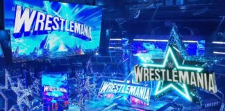 Das ist die Kulisse für die 38. WrestleMania im AT&T Stadium in Dallas, Texas / Screenshot: (c) 2022 WWE