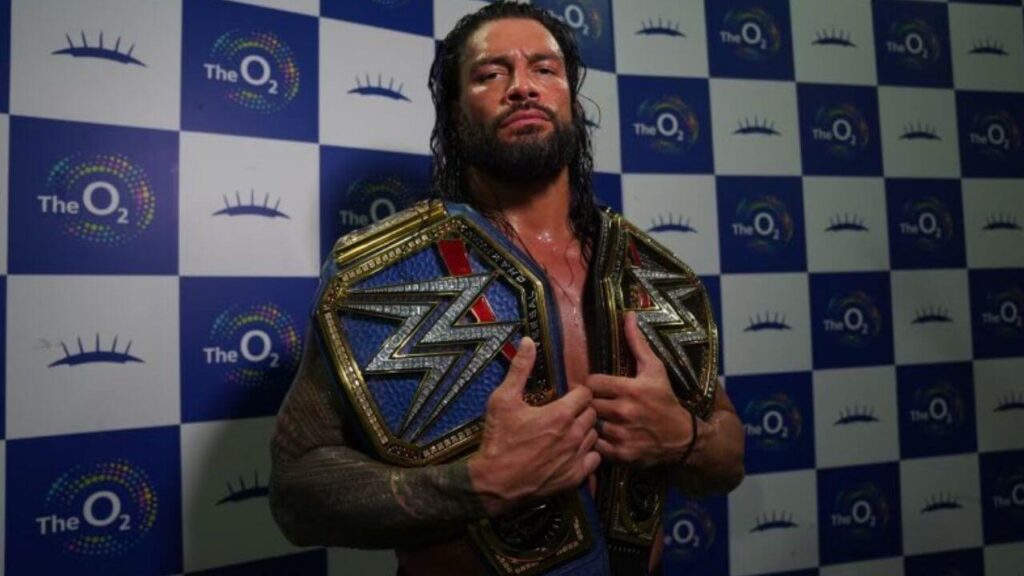 Der Undisputed WWE Champion Roman Reigns im April 2022 in London / (c) WWE. All Rights Reserved.