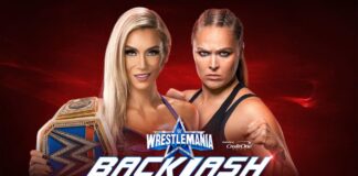 SmackDown Women's Champion Charlotte Flair vs. "Rowdy" Ronda Rousey in einem "I Quit"-Match - WrestleMania Backlash 2022 - Grafik: (c) WWE. All Rights Reserved.