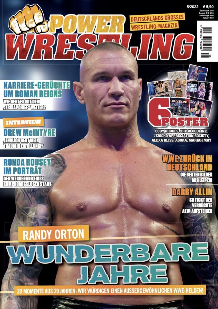 Power-Wrestling 5/22 mit WWE-Star Randy Orton auf dem Cover