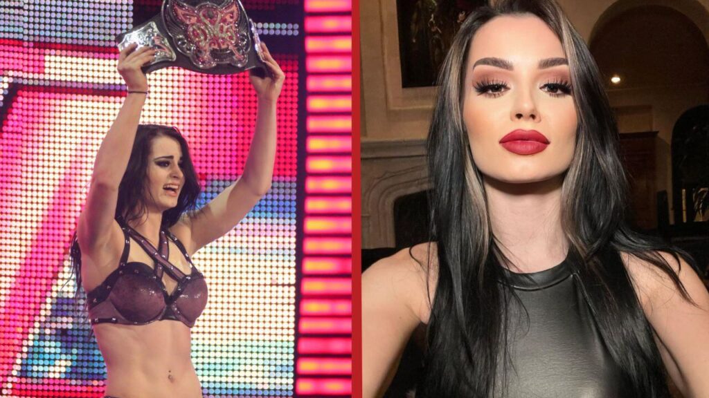 Paige gewinnt die WWE Divas Championship im April 2014 (Foto: Bill Otten) / Saraya 8 Jahre später (instagram.com/realpaigewwe)