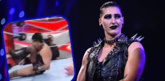 Rhea Ripley hat bei Raw am 6. Juni das eigene Knie ins Gesicht bekommen / Bilder: (c) 2022 WWE. All Rights Reserved.