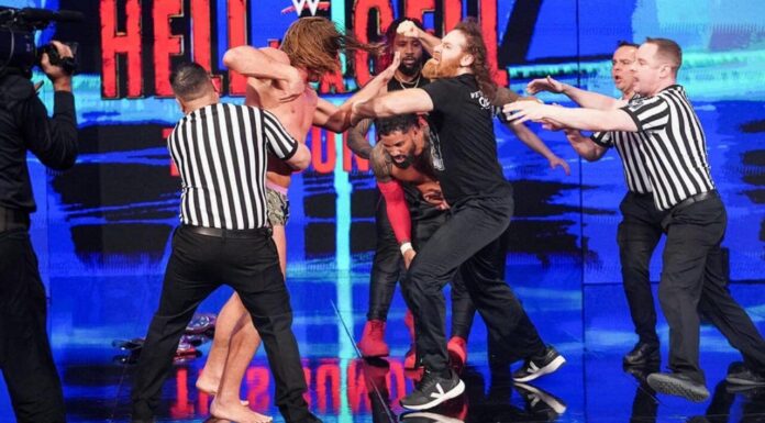 Sami Zayn hat der Bloodline wieder einen Gefallen getan - WWE SmackDown vom 3. Juni 2022 - Foto: (c) 2022 WWE. All Rights Reserved.