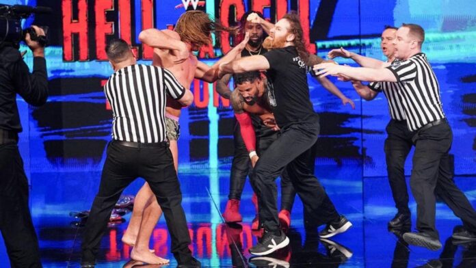 Sami Zayn hat der Bloodline wieder einen Gefallen getan - WWE SmackDown vom 3. Juni 2022 - Foto: (c) 2022 WWE. All Rights Reserved.