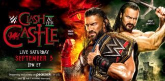 Drew McIntyre fordert Roman Reigns im Main Event von WWE Clash at the Castle - Grafik: (c) WWE