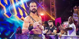 Drew McIntyre hat Angela dabei / Foto: (c) 2022 WWE. All Rights Reserved.